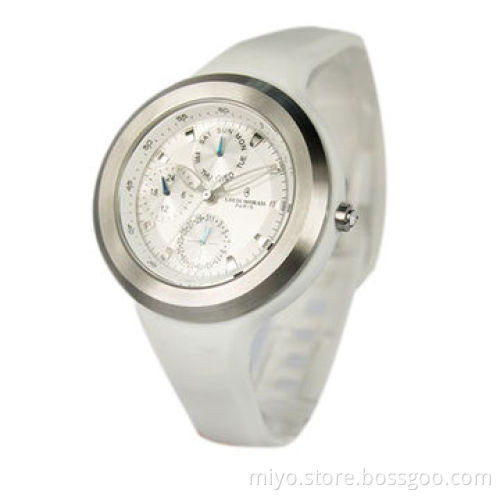 Silicone Watch, Eco-friendly Silicone Strap/Water-resistant, Customized Logos and Designs Accepted